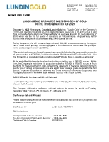 Lundin Gold Produces 94,250 Ounces of Gold in the Third Quarter of 2020 (CNW Group/Lundin Gold Inc.)