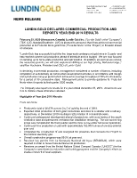 Lundin Gold Declares Commercial Production and Reports Year End 2019 Results (CNW Group/Lundin Gold Inc.)