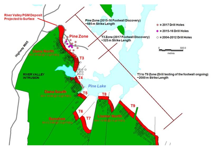 Figure 1: Drill Hole Distribution Map