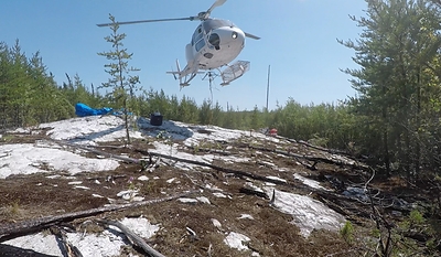 Pennock lake pegmatite (CNW Group/Frontier Lithium Inc.)