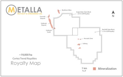 IRC Royalty Map (CNW Group/Metalla Royalty and Streaming Ltd.)