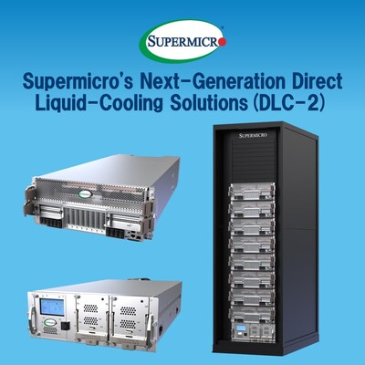 Supermicro's Next-Generation Direct Liquid-Cooling Solutions (DLC-2)