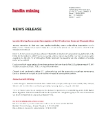 Lundin Mining Announces Resumption of Full Production Rates at Chapada Mine (CNW Group/Lundin Mining Corporation)
