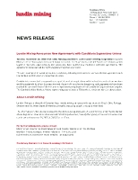 Lundin Mining Announces New Agreements with Candelaria Supervisors Unions (CNW Group/Lundin Mining Corporation)