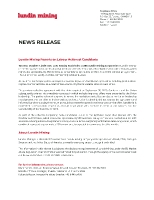 Lundin Mining Reports on Labour Action at Candelaria (CNW Group/Lundin Mining Corporation)