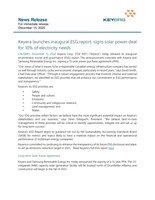 Keyera launches inaugural ESG report, signs solar power deal for 10% of electricity needs (CNW Group/Keyera Corp.)