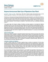 Keyera Announces Start Up of Pipestone Gas Plant (CNW Group/Keyera Corp.)