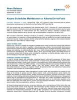 Keyera Schedules Maintenance at Alberta EnviroFuels (CNW Group/Keyera Corp.)