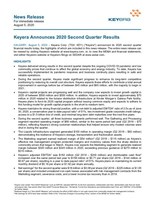 Keyera Announces 2020 Second Quarter Results (CNW Group/Keyera Corp.)