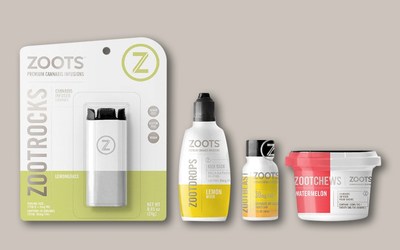 Zoot Rocks, Zoot Drops, Zoot Blast and Zoot Chews. (CNW Group/YourWay Cannabis Brands)