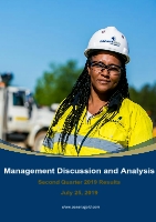 OceanaGold Corporation Q2 2019 MD&A (CNW Group/OceanaGold Corporation)