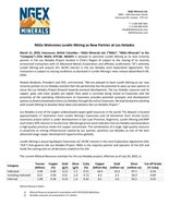 NGEx Welcomes Lundin Mining as New Partner at Los Helados (CNW Group/NGEx Minerals Ltd.)