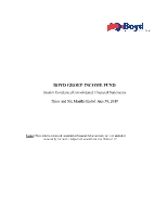 Boyd Group Income Fund - Interim Condensed Consolidated Financial Statements - Three and Six Months Ended June 30, 2019 (CNW Group/Boyd Group Income Fund)