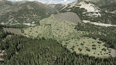 Figure 3:  Proposed Post Closure Isometric View of Yellow Pine Pit Area (CNW Group/Midas Gold Corp.)