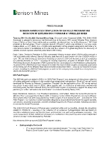 (CNW Group/Denison Mines Corp.)