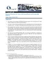 Paramount Resources Ltd. Reports 2019 Annual Results and Provides 2020 Guidance (CNW Group/Paramount Resources Ltd.)