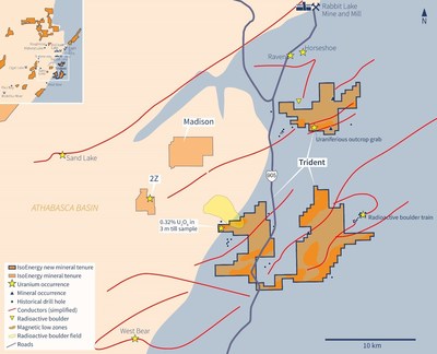 Figure 5 – Trident Property Map (CNW Group/IsoEnergy Ltd.)