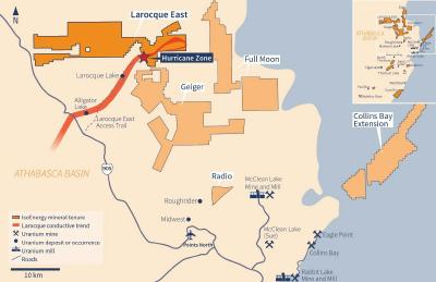 Figure 1 – Larocque East Property Map (CNW Group/IsoEnergy Ltd.)