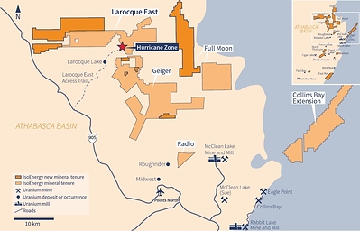 Figure 3 – New Larocque East and Full Moon Property Staking (CNW Group/IsoEnergy Ltd.)