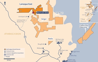 Figure 1 – Larocque East Property Map (CNW Group/IsoEnergy Ltd.)