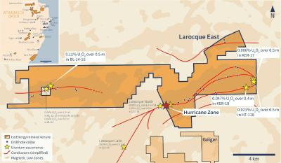 Figure 1 – Larocque East Property Map (CNW Group/IsoEnergy Ltd.)