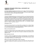 ShaMaran Provides Operational, 2020 Budget and Financial Updates (CNW Group/ShaMaran Petroleum Corp.)