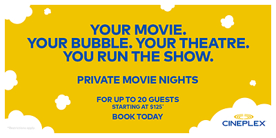 Cineplex Private Movie Nights (CNW Group/Cineplex)
