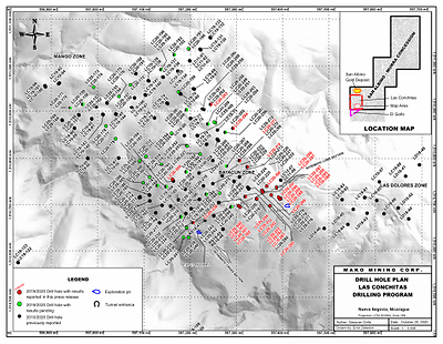 LAS CONCHITAS 2020 DRILLING (CNW Group/Mako Mining Corp.)