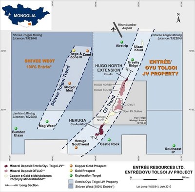 Figure 1 – Entrée/Oyu Tolgoi JV Project (CNW Group/Entrée Resources)