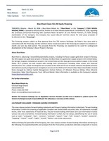 Blue Moon Closes C$1.3M Equity Financing (CNW Group/Blue Moon Metals)