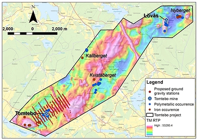 Figure 1: Ground Gravity Survey Plan (CNW Group/District Metals Corp.)