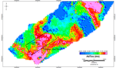 Figure 2: Tomtebo Mine Trend with AdTau Conductivity (CNW Group/District Metals Corp.)