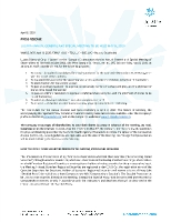 Lucara Annual General and Special Meeting to be Held May 8, 2020 (CNW Group/Lucara Diamond Corp.)