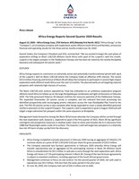 Africa Energy Reports Second Quarter 2020 Results (CNW Group/Africa Energy Corp.)