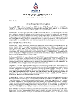 Africa Energy Operational Update (CNW Group/Africa Energy Corp.)