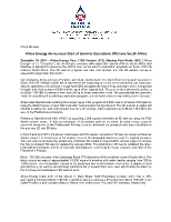 Africa Energy Announces Start of Seismic Operations Offshore South Africa (CNW Group/Africa Energy Corp.)