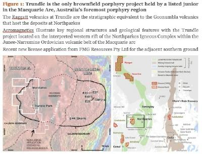 Figure 1: Trundle is the only brownfield porphyry project held by a listed junior in the Macquarie Arc, Australia’s foremost porphyry region (CNW Group/Kincora Copper Limited)