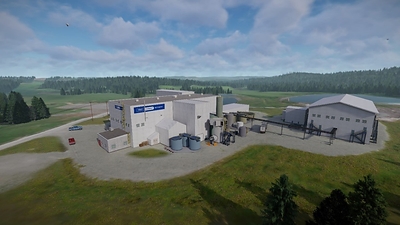 Site Rendering of the expanded First Cobalt Refinery (CNW Group/First Cobalt Corp.)