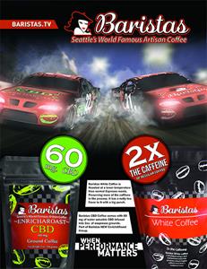 Baristas NASCAR Ads