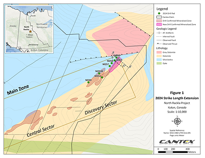 Figure 1 - Massive Sulphide Map (CNW Group/Cantex Mine Development Corp.)