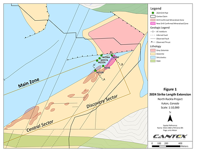 Figure 1. 2024 Strike length extension (CNW Group/Cantex Mine Development Corp.)