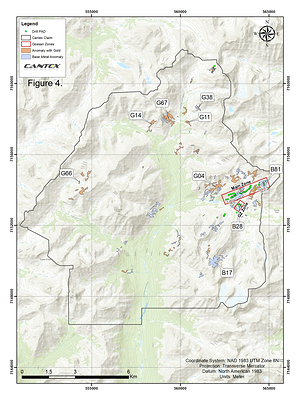 Figure 4. North Rackla Regional Anomalies (CNW Group/Cantex Mine Development Corp.)