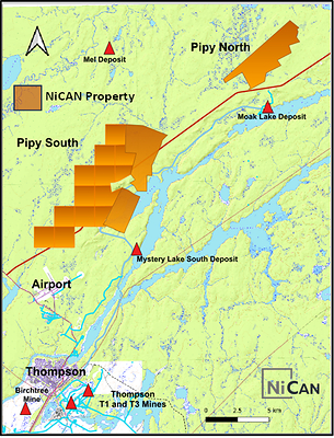 Figure 2: NiCAN Properties - Location and Infrastructure (CNW Group/Nican Ltd.)