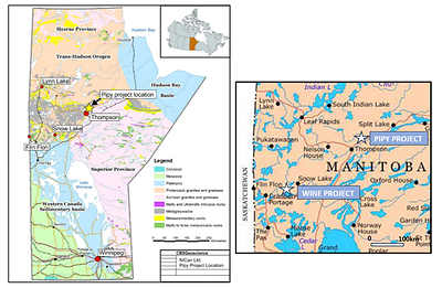 Figure 4: NiCAN’s Project Locations in Manitoba, Canada (CNW Group/Nican Ltd.)