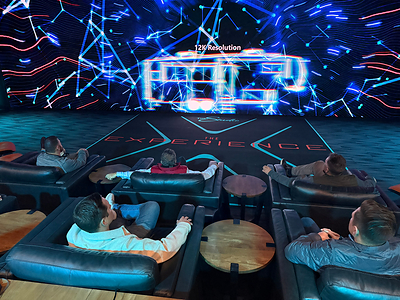 Attendees sit as they take part in The Experience.