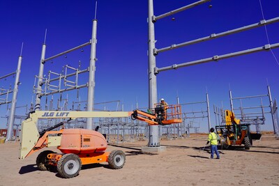 Dashiell Switchyard taking shape at Fermi America's Project Matador campus.
