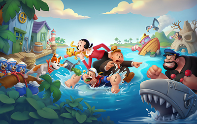 Popeye in Solitaire Grand Harvest