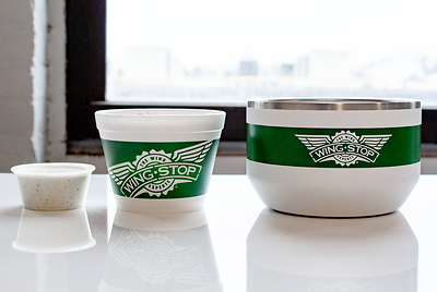The individually numbered Big A$$ Ranch Cup is twice the size of Wingstop’s classic 16 oz. large ranch dip.