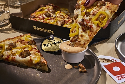 Domino’s has launched Slice Sauce: its first-ever sauce designed specifically to level up every bite of pizza.