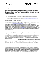 ATCO Invests in West Kitikmeot Resources to Advance Grays Bay Road and Port Project and Link Canada to New Global Markets (CNW Group/ATCO Ltd.)
